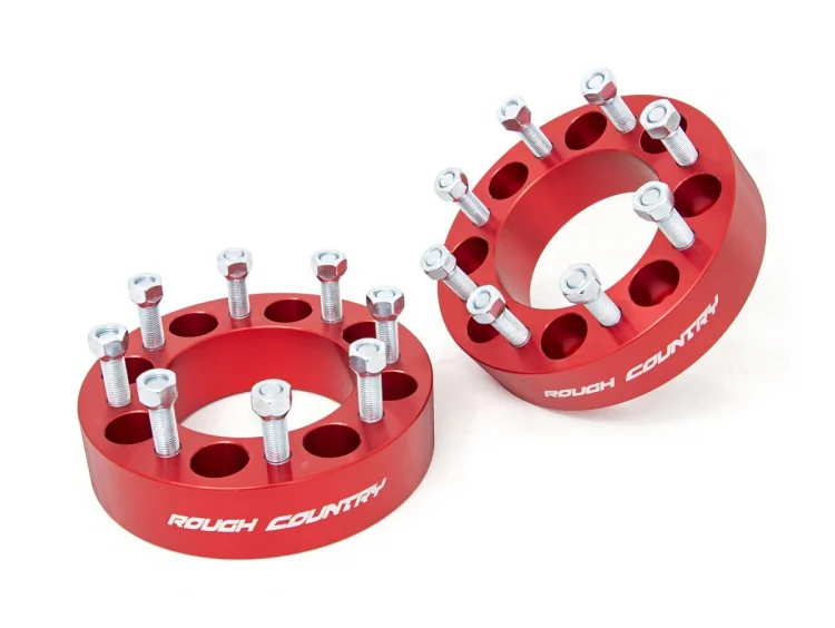 2 Inch Wheel Spacers Pair 12-14 Ram 2500/3500 Silverado/Sierra 2500 HD/3500 HD Rough Country-1