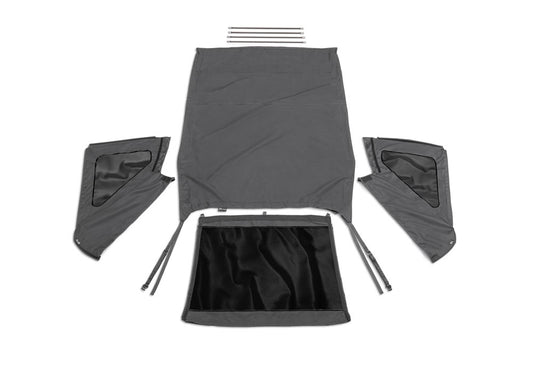 Frameless Trail Top Only for 2007-2018 Jeep Wrangler JK Unlimited 4-Door, Black Diamond Rampage
