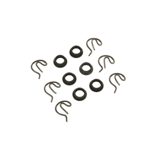 Shifter Bushing Kit Steel Clips And Bushings This shifter and bushing Kit includes 6 bushings and 6 clips Mr Gasket