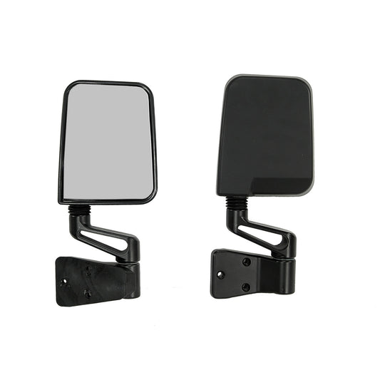 Door Mirror Kit Black Left And Right 1987-1995 Jeep Wrangler YJ And 1997-2002 Wrangler TJ OMIX