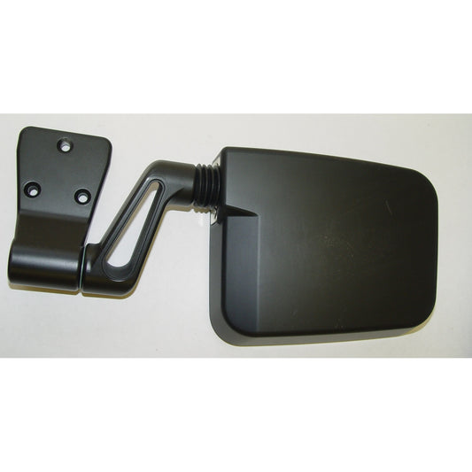 Door Mirror Left Black fits the Driver side of 87-95 Wrangler YJ and 97-02 Wrangler TJ OMIX