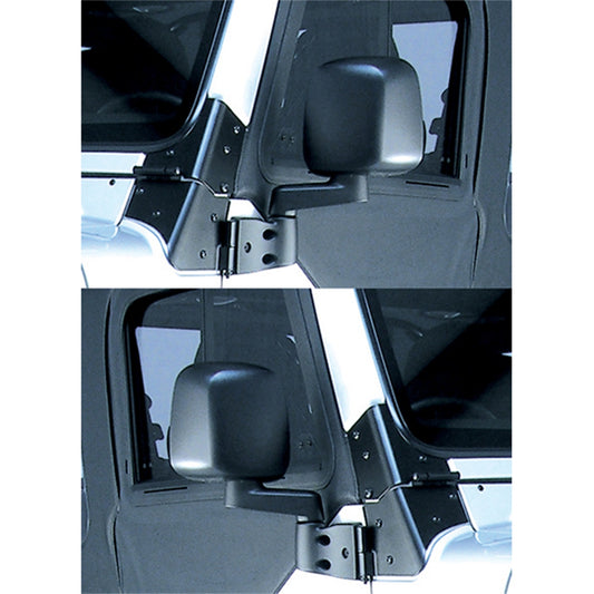 Door Mirror Kit Black Left And Right 2003-2006 Jeep Wrangler TJ OMIX