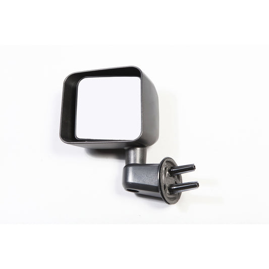 Door Mirror Left Black fits the Driver side of 07-18 Wrangler JK / JKU OMIX