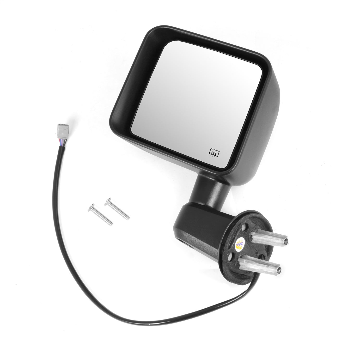 Door Mirror Left Heated Power Black Driver Side Of 11-13 Wrangler JK OMIX