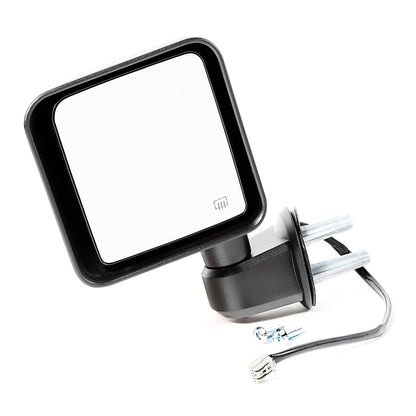 Door Mirror Left Power Black Heated Driver Side Of 2014 Wrangler JK OMIX