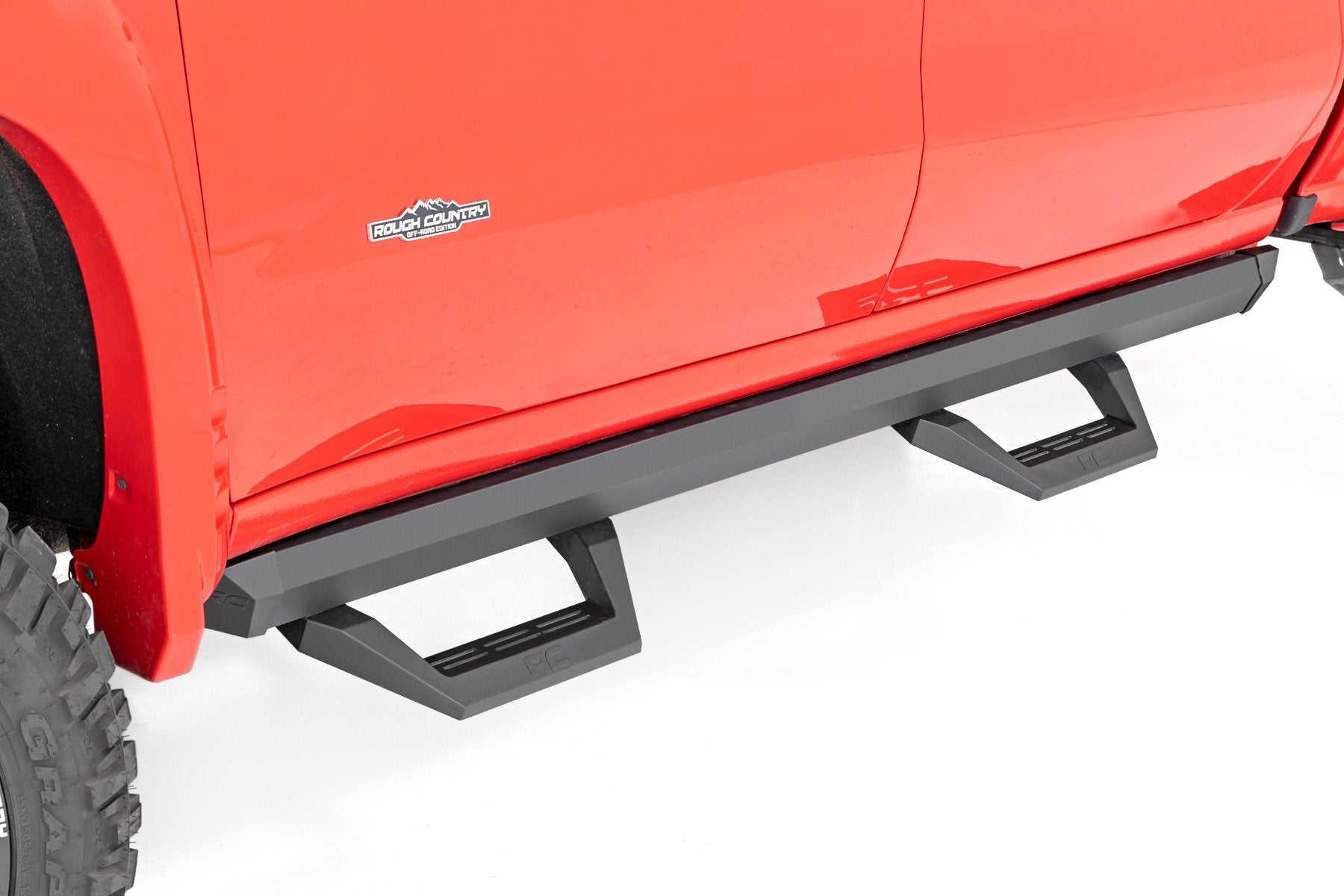 Rough Country SRX2 Adjustable Aluminum Step Crew Cab 19-22 Chevy/GMC 1500/2500HD 2WD/4WD Rough Country