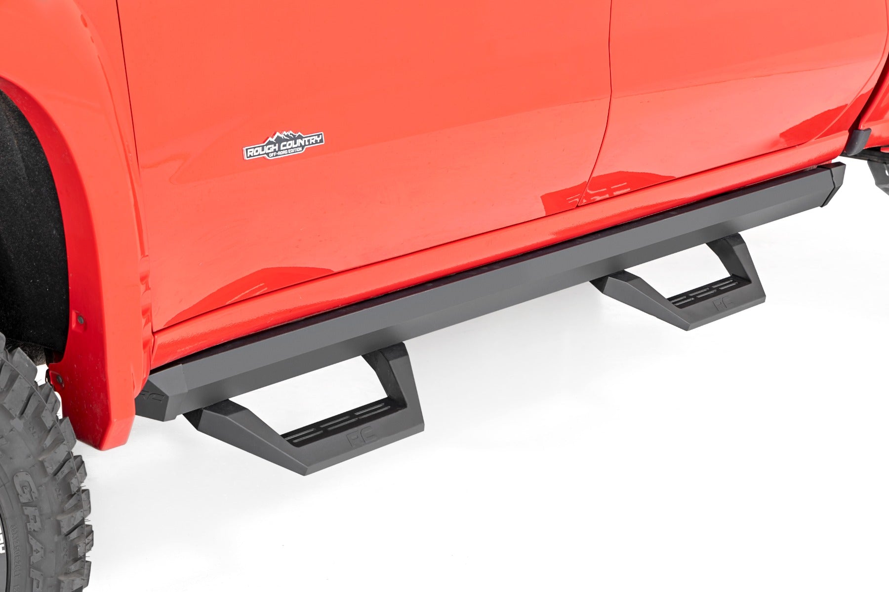 SRX2 Adj Aluminum Step Crew Cab Silverado/Sierra 1500/2500HD (19-26) Rough Country-3