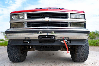 Hidden Winch Mounting Plate Chevy C1500/K1500 Truck & SUV 4WD (1988-1999) Rough Country-5