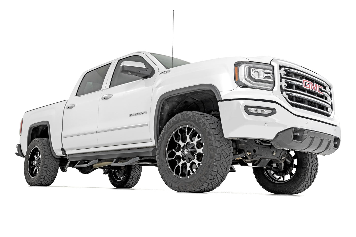 Rough Country SRX2 Adjustable Aluminum Step Crew Cab 07-18 Chevy/GMC 1500/2500HD/3500HD Rough Country