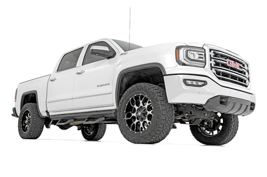 SRX2 Adj Aluminum Step Crew Cab Silverado/Sierra 1500/2500HD/3500HD (07-18 & Classic) Rough Country-1