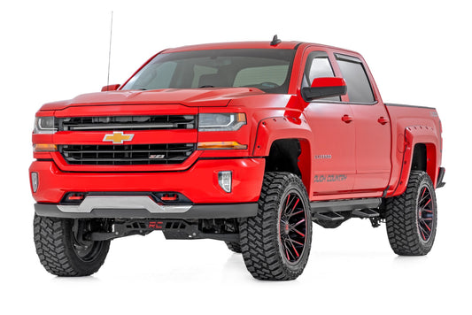 SRL2 Adj Aluminum Step Crew Cab Silverado/Sierra 1500/2500HD/3500HD (07-18 & Classic) Rough Country-1