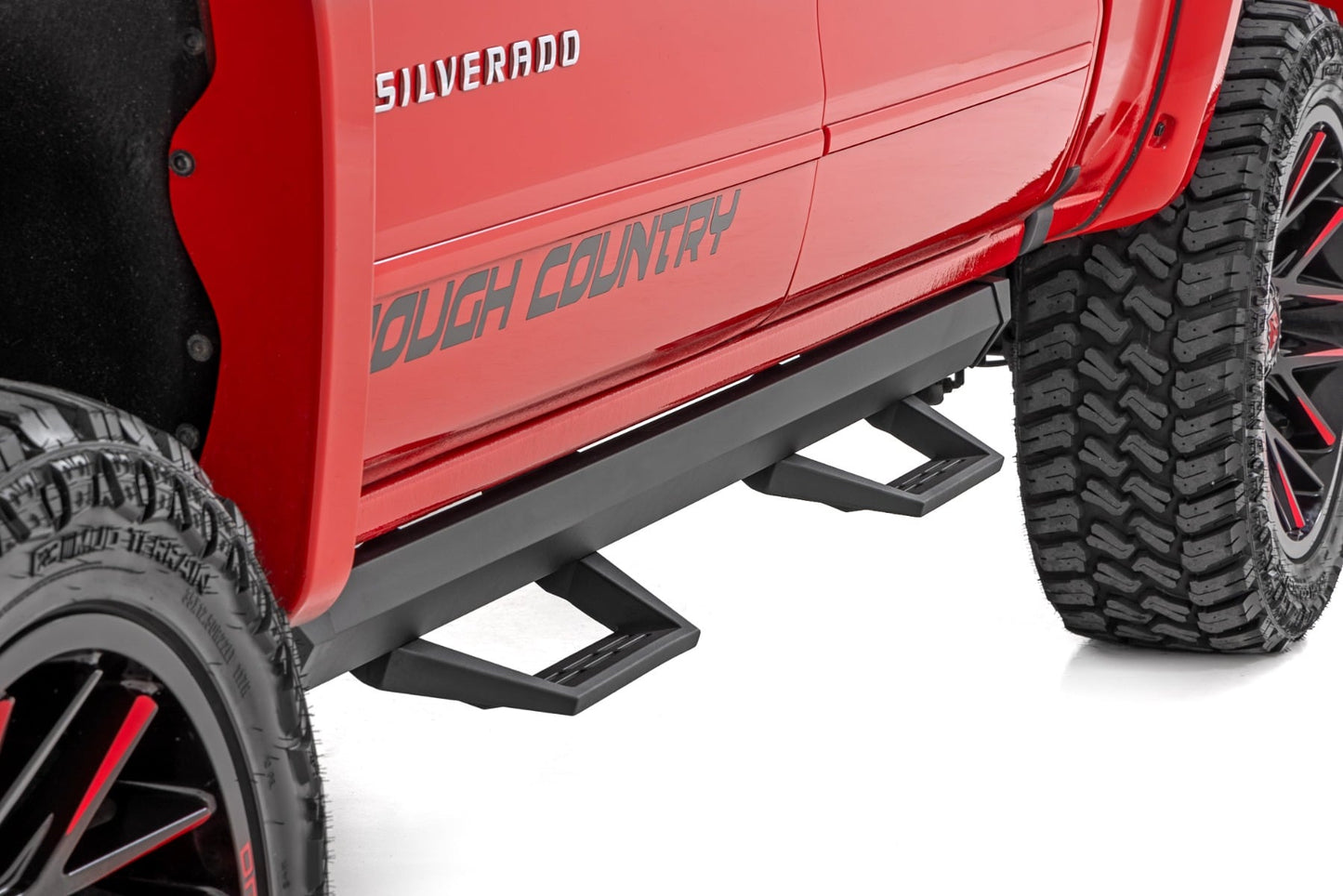 SRL2 Adj Aluminum Step Crew Cab Silverado/Sierra 1500/2500HD/3500HD (07-18 & Classic) Rough Country-2