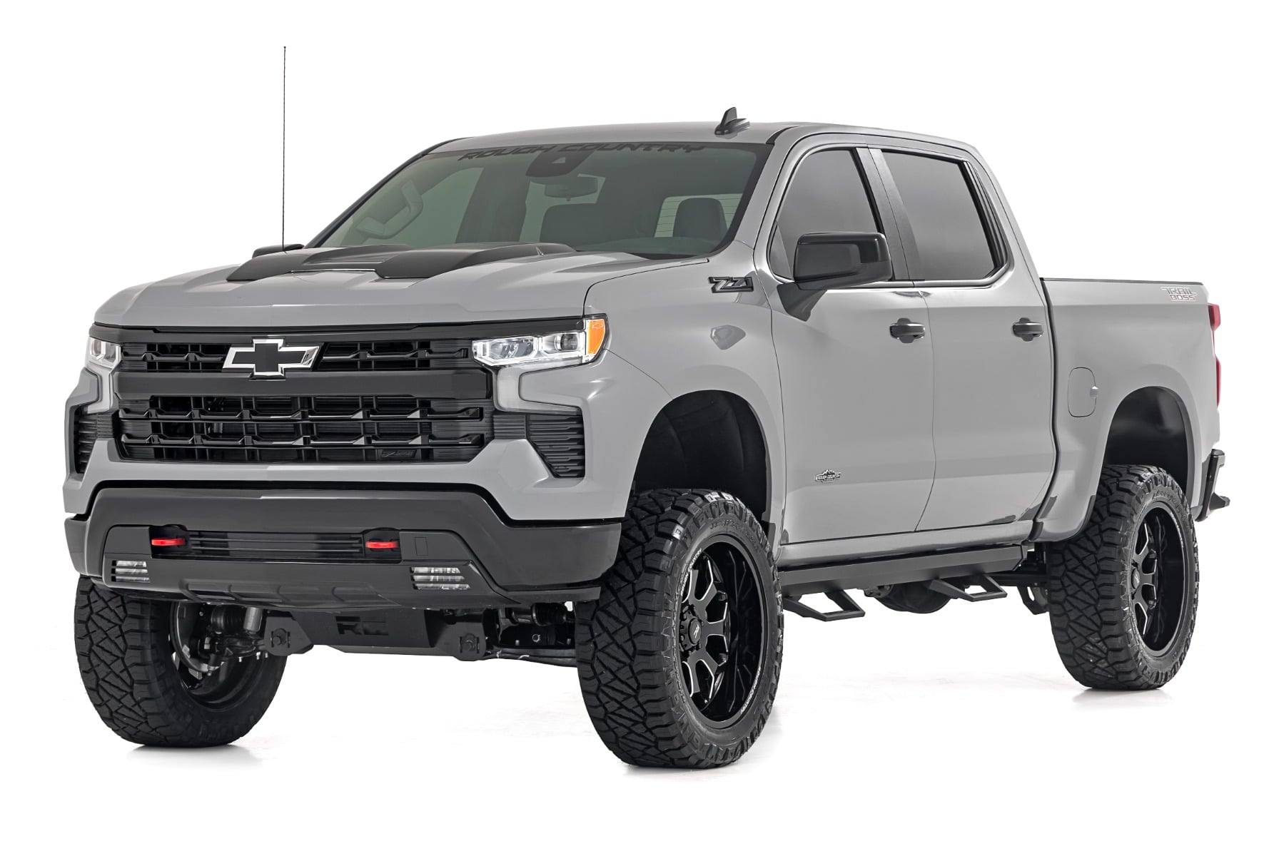 SRL2 Adj Aluminum Step Crew Cab Silverado/Sierra 1500/2500HD (19-26) Rough Country-1