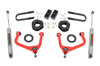3.5 Inch Lift Kit Red Chevy Silverado 1500 2WD/4WD (2025-2026) Rough Country