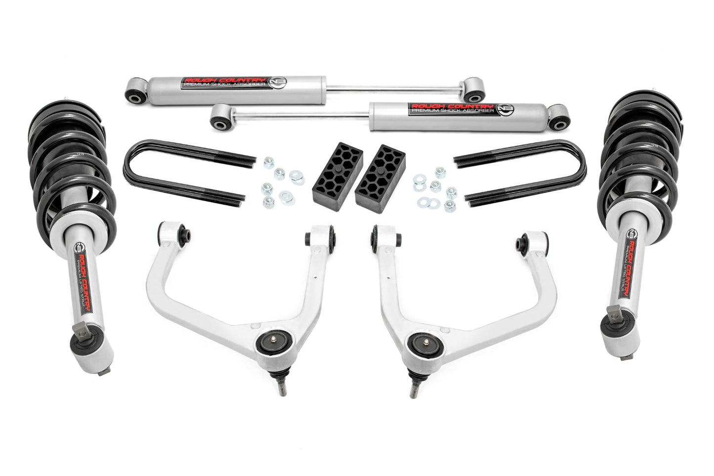 3.5 Inch Lift Kit N3 Struts Chevy Silverado 1500 2WD/4WD (2025-2026) Rough Country