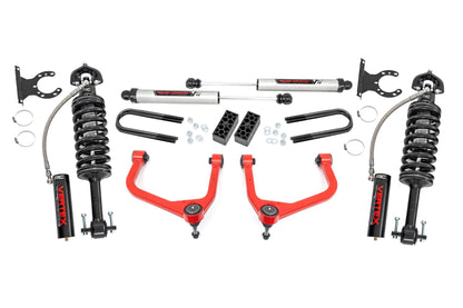 3.5 Inch Lift Kit Vertex/V2 Red Chevy Silverado 1500 2WD/4WD (2025-2026) Rough Country