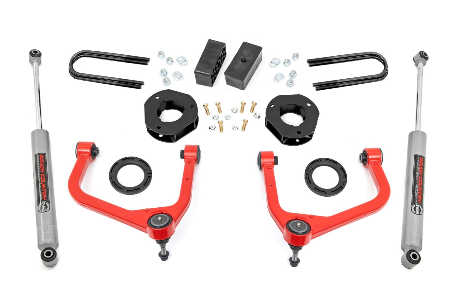 3.5 Inch Lift Kit Red GMC Sierra 1500 2WD/4WD (2025-2026) Rough Country