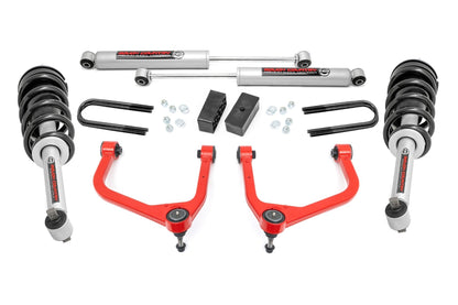 3.5 Inch Lift Kit N3 Struts Red GMC Sierra 1500 2WD/4WD (2025-2026) Rough Country