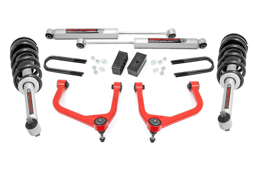 3.5 Inch Lift Kit N3 Struts Red GMC Sierra 1500 2WD/4WD (2025-2026) Rough Country