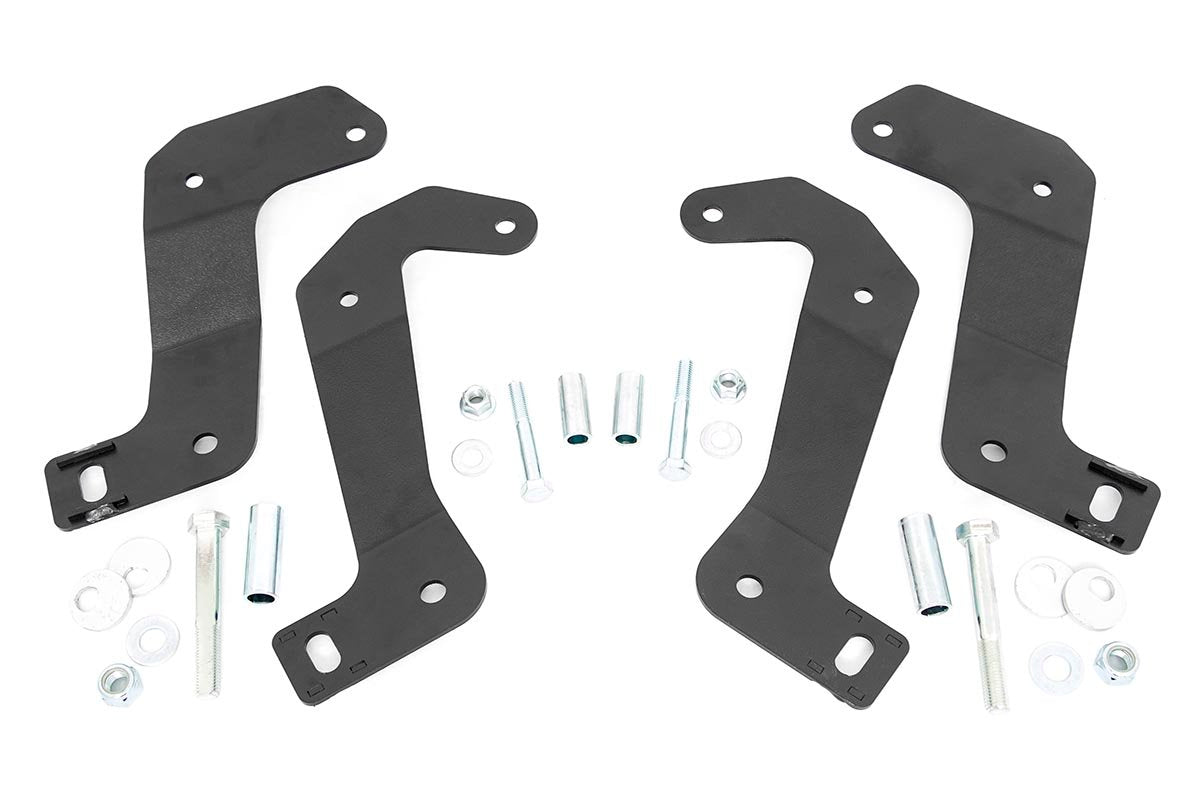 Rough Country Jeep Front Control Arm Relocation Brackets 18-UP Wrangler JL/JT Gladiator Rough Country