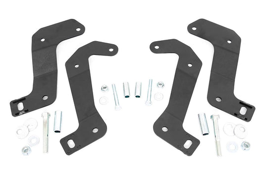 Rough Country Jeep Front Control Arm Relocation Brackets 18-UP Wrangler JL/JT Gladiator Rough Country