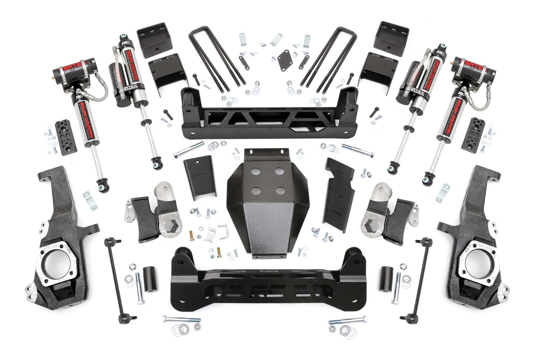 5 Inch Lift Kit NTD Vertex Shocks w/ Overloads Silverado/Sierra 2500HD/3500HD (20-26) Rough Country