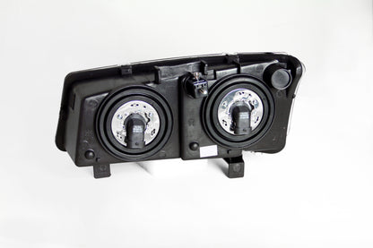 Headlight Set Crystal Clear Lens Black Housing Pair Avalanche 1500/Avalanche/Avalanche Silverado 2500 2003-2006, Chevrolet Silverado 1500/1500 HD/2500 HD/3500 2003-2007 AnzoUSA-1