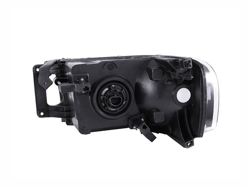 Headlight Set Crystal Clear Lens Black Housing Pair Dodge Ram 1500 2002-2005, 2500/3500 2003-2005 AnzoUSA-1