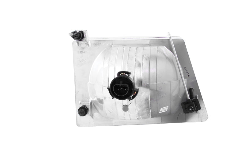 Headlight Set Crystal Clear Lens Chrome Housing Pair Not For Use W/Sealed Beam Headlights 1992-2007 Does Not Fit Models With Sealed Beam Headlights Ford Trucks/SUVs 1992-2007 AnzoUSA-1