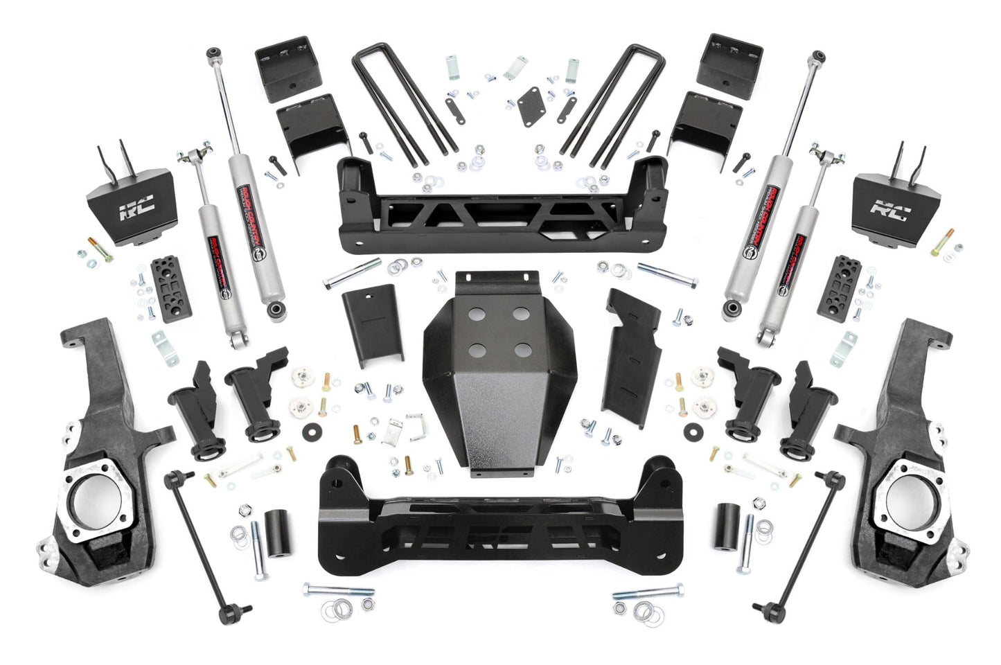 5 Inch Lift Kit Torsion Drop w/ Overloads Silverado/Sierra 2500HD/3500HD (20-26) Rough Country