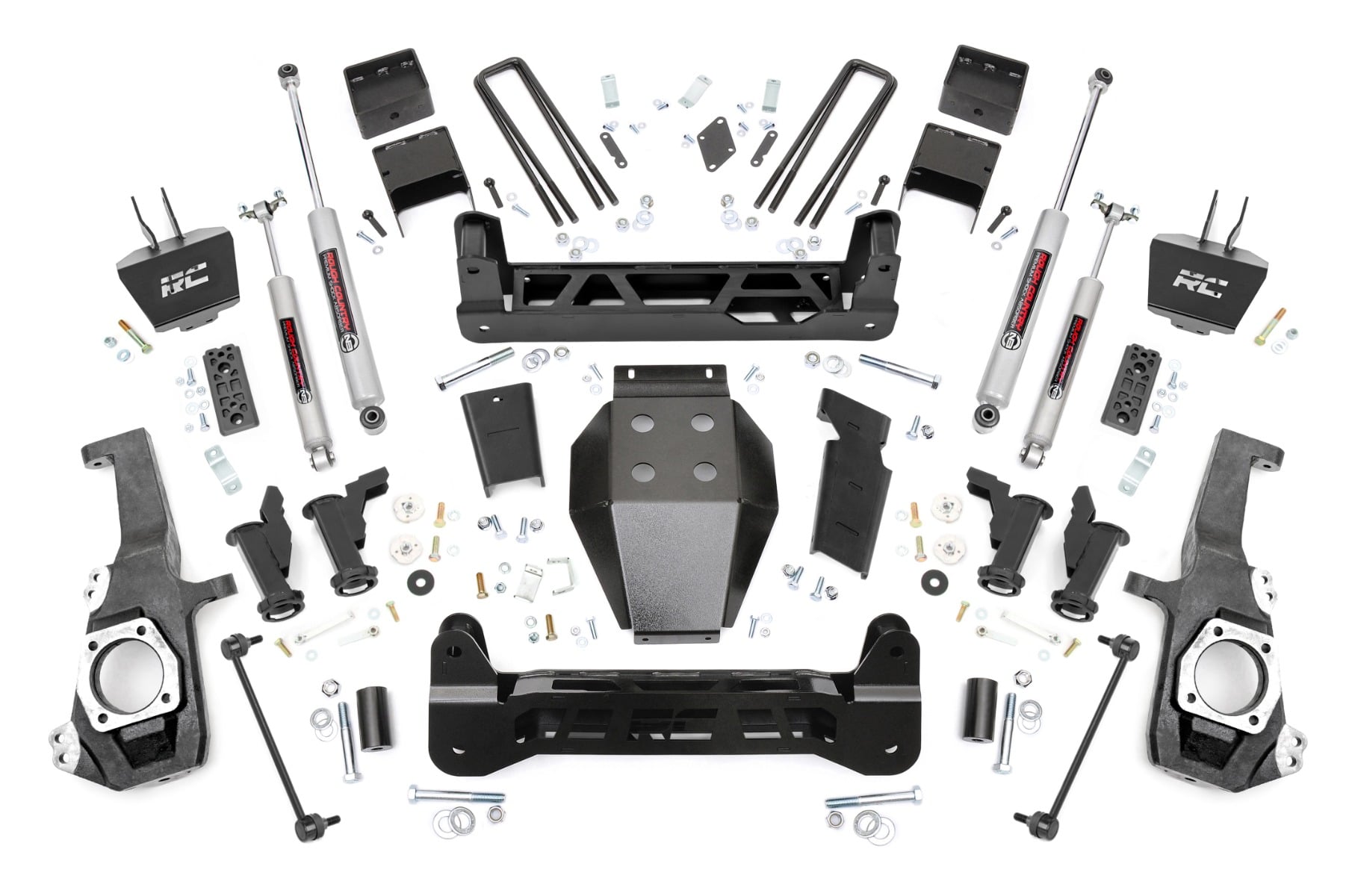 5 Inch Lift Kit Torsion Drop w/ Overloads Silverado/Sierra 2500HD/3500HD (20-26) Rough Country
