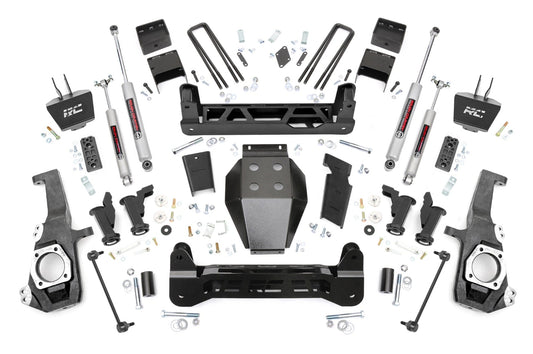 5 Inch Lift Kit Torsion Drop w/ Overloads Silverado/Sierra 2500HD/3500HD (20-26) Rough Country