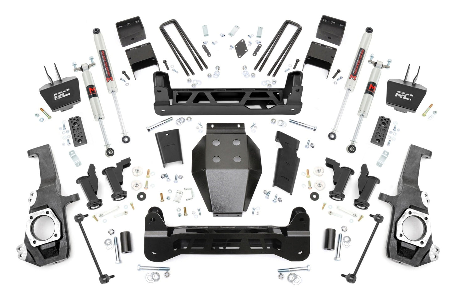 5 Inch Lift Kit Torsion Drop M1 w/ Overloads Silverado/Sierra 2500HD/3500HD (20-26) Rough Country