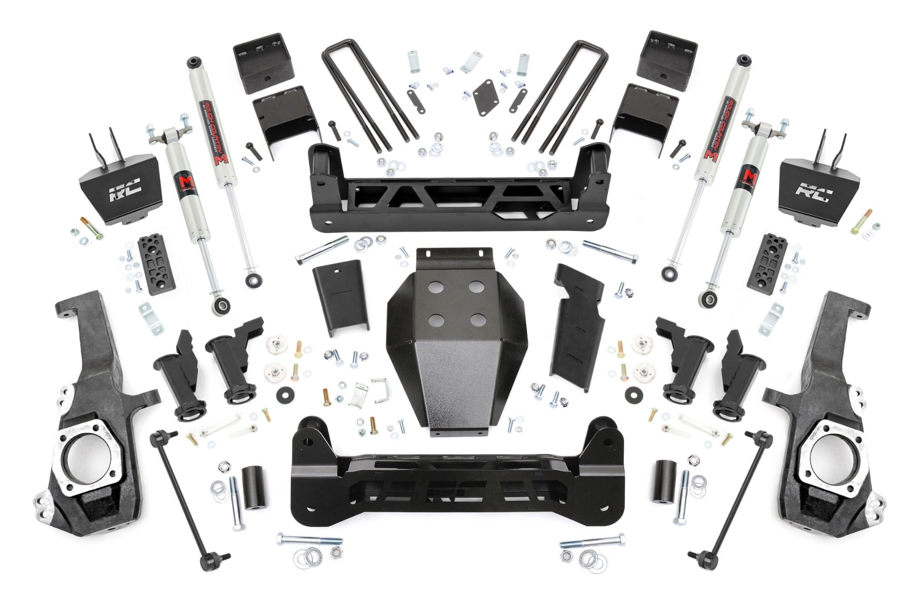 5 Inch Lift Kit Torsion Drop M1 w/ Overloads Silverado/Sierra 2500HD/3500HD (20-26) Rough Country