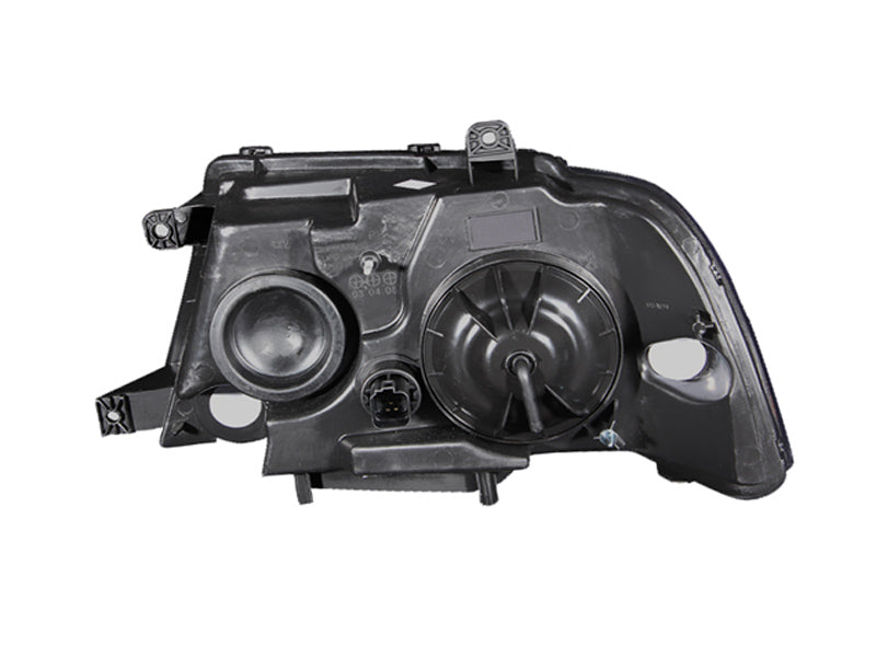 Headlight Set Crystal Clear Lens Black Housing Pair For Use W/Non HID Models Only Lincoln Navigator 2003-2006 AnzoUSA-1