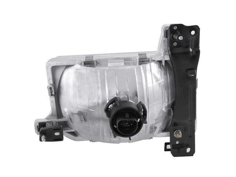 Headlight Set Crystal Clear Lens Chrome Housing Pair Not For Use W/Sealed Beam Models Does Not Fit Models With Sealed Beam Headlights Nissan D21 1988-1989, Nissan Pathfinder 1987-1995 AnzoUSA-1