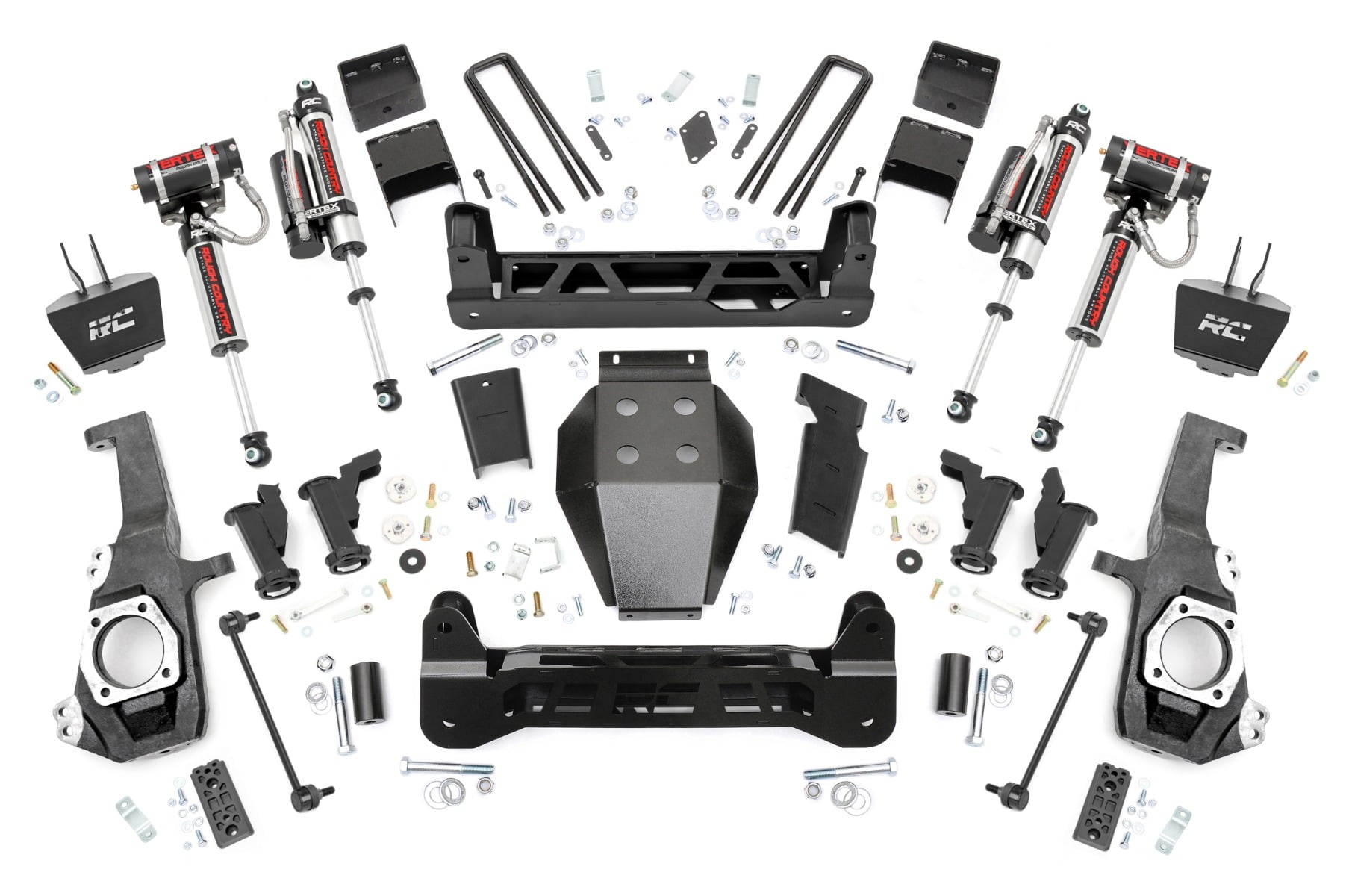 5 Inch Lift Kit Torsion Drop Vertex w/ Overloads Silverado/Sierra 2500HD/3500HD (20-26) Rough Country