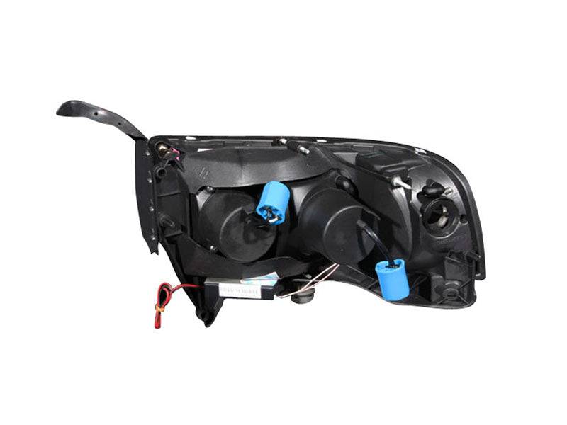 Headlight Set Projector w/Halo Clear Lens Chrome Housing Pair CCFL Does Not Fit 99-01 Ram Models With Sport Package Dodge Ram 1500 1997-2001, Dodge Ram 2500/3500 1994-2002 AnzoUSA-1