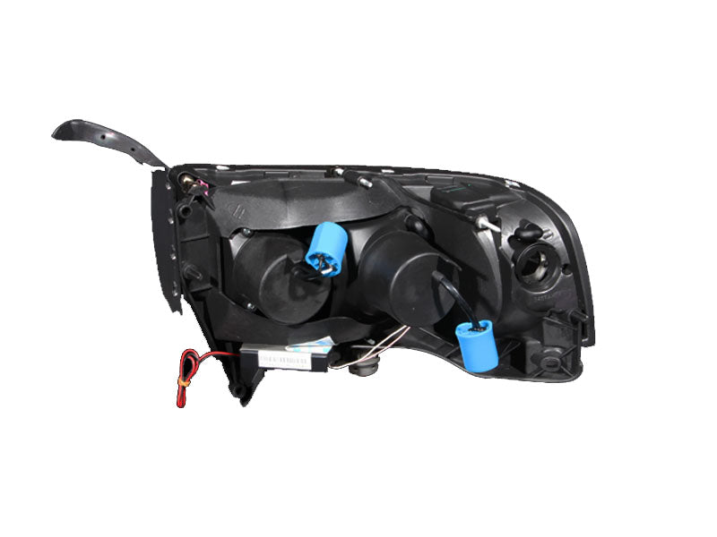 Headlight Set Projector w/Halo Clear Lens Black Housing Pair CCFL Does Not Fit 99-01 Ram Models With Sport Package Dodge Ram 1500 1997-2001, Dodge Ram 2500/3500 1994-2002 AnzoUSA-1