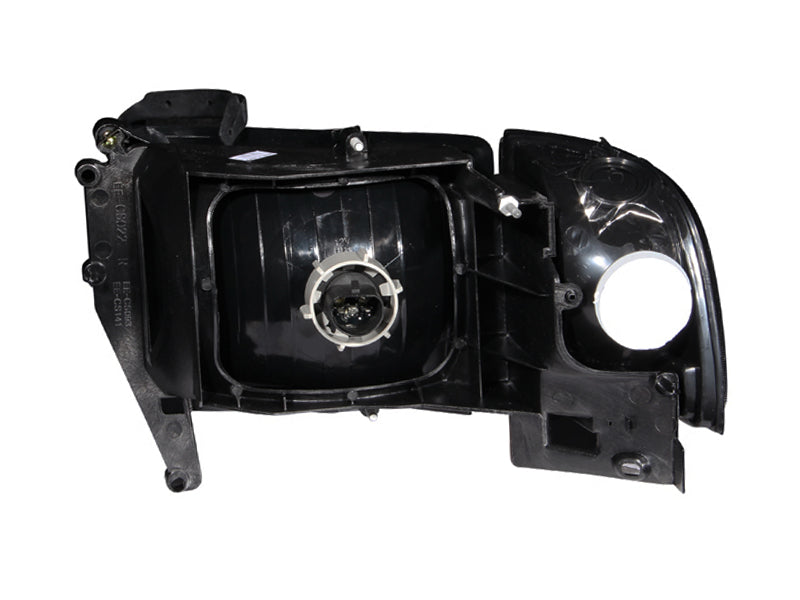 Headlight Set Crystal Clear Lens Black Housing Pair Does Not Fit Ram Models With Sport Package Dodge Ram 1500 1994-2001 Ram 2500/3500 1994-2002 AnzoUSA-1