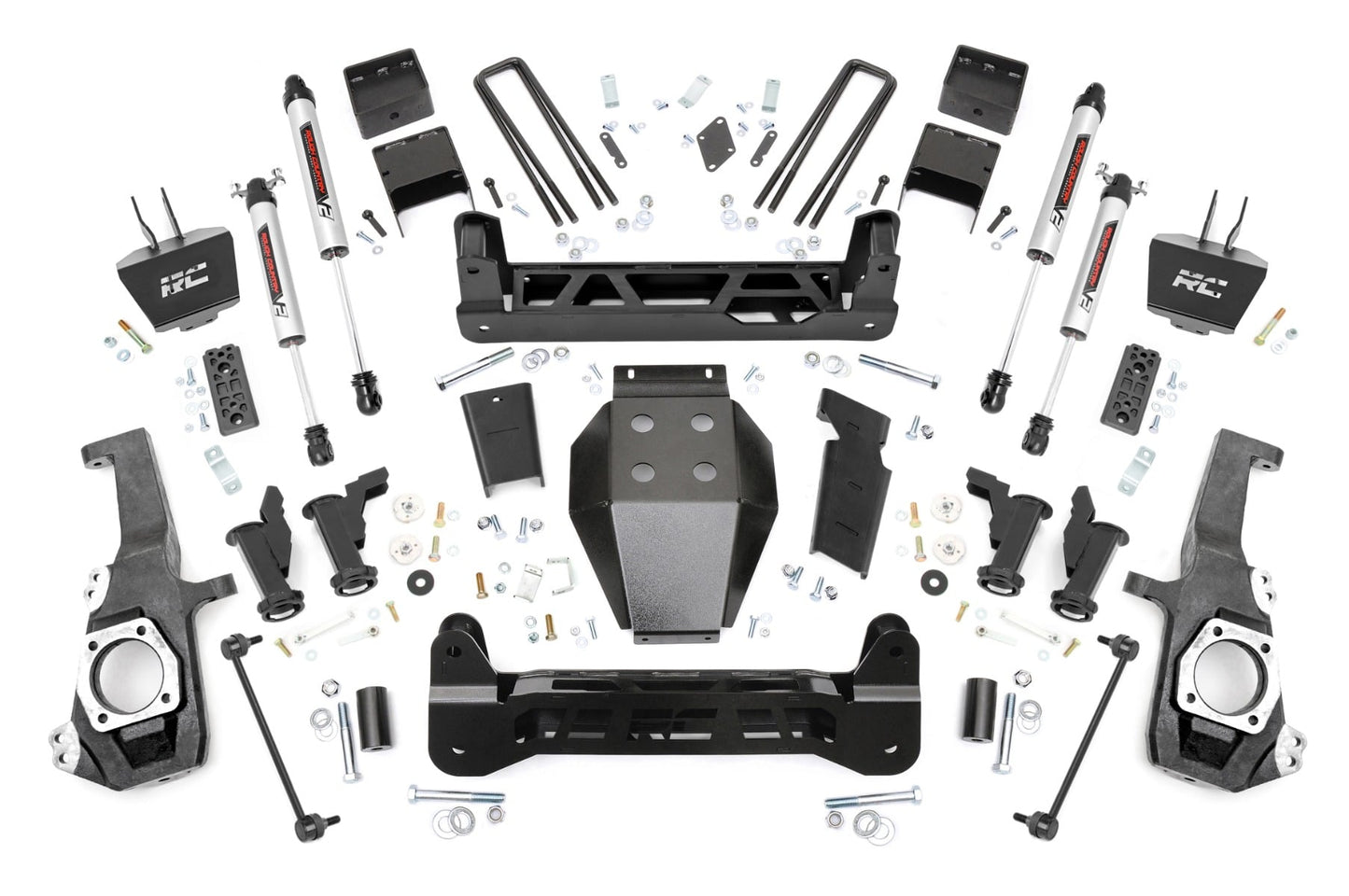 5 Inch Lift Kit Torsion Drop V2 w/ Overloads Silverado/Sierra 2500HD/3500HD (20-26) Rough Country