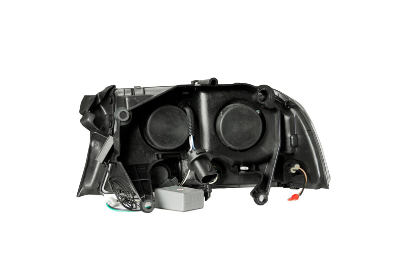 Headlight Set Crystal Clear Lens Black Housing Pair 1 Pc. Dodge Dakota 1997-2004, Dodge Durango 1998-2003 AnzoUSA-1