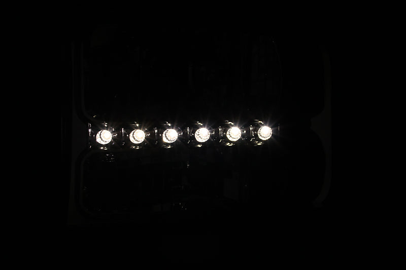 Headlight Set Crystal Clear Lens Chrome Housing Pair w/1 Pc. LED Not For Use W/Sealed Beam Headlights Does Not Fit F-250 Light Duty Or Sealed Beam Models Ford Excursion 2000-2004, Ford F-250/F-350/F-450/F-550 Super Duty 1999-2004 AnzoUSA-2