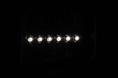 Headlight Set Crystal Clear Lens Chrome Housing Pair w/1 Pc. LED Not For Use W/Sealed Beam Headlights Does Not Fit F-250 Light Duty Or Sealed Beam Models Ford Excursion 2000-2004, Ford F-250/F-350/F-450/F-550 Super Duty 1999-2004 AnzoUSA-2