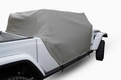 Jeep JL Cab Cover Gray Denim For 18-2024 Wrangler JL 2 Dr All Hardware Removed MasterTop-2