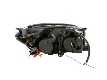 Headlight Set Projector w/Halo Chrome Housing Pair CCFL Projector W/Halo Clear Lens Toyota RAV4 2006-2008 AnzoUSA-1