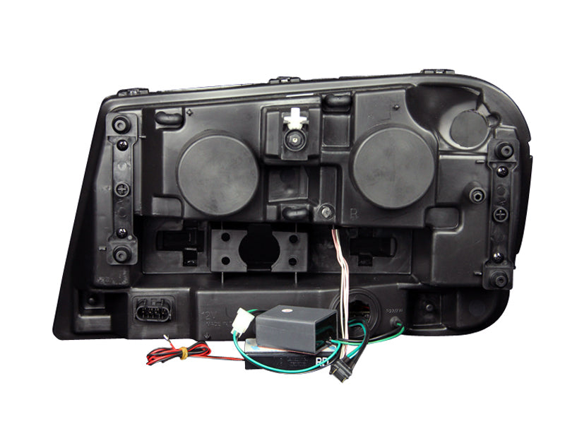 Headlight Set Projector w/Halo Clear Lens Black Housing Pair CCFL Does Not Fit 06-09 Trailblazer Lt Models Chevrolet Trailblazer 2002-2009, Trailblazer EXT 2002-2006 AnzoUSA-1