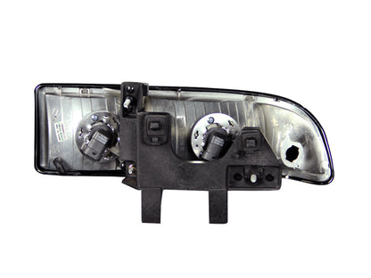 Headlight Set Crystal Clear Lens Black Housing Pair Chevrolet Blazer/S10 1998-2004 AnzoUSA-1