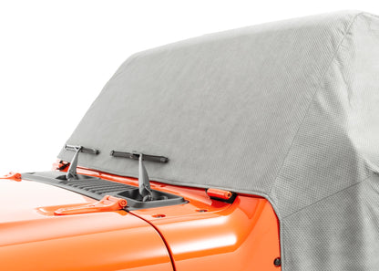 5 Layer Full Door Cab Cover 07-18 Jeep JK Wrangler 2Dr Gray MasterTop-1