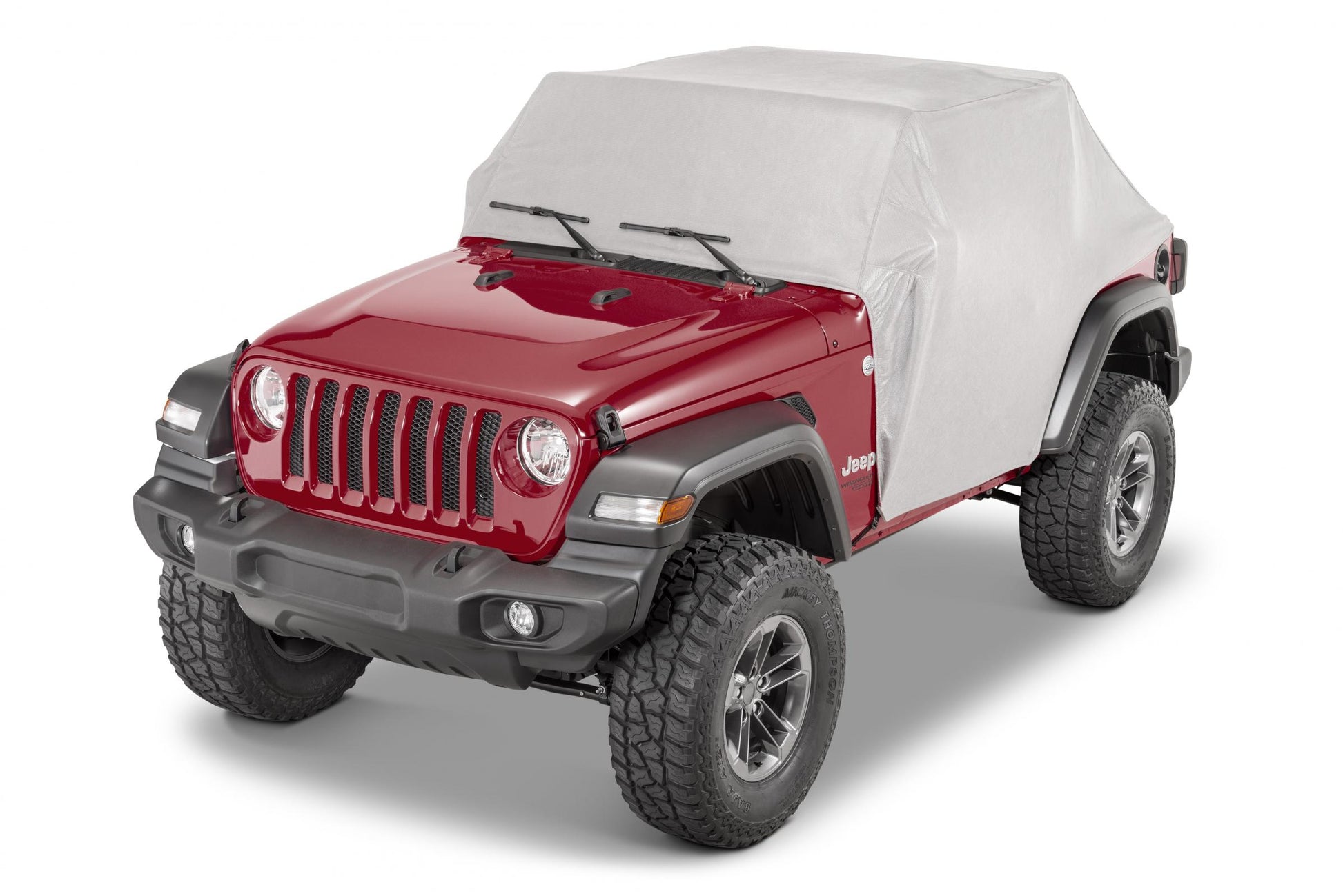 5 Layer Full Door Cab Cover 2018-2024 Jeep JL Wrangler 2Dr Gray (All Top/Top hardware Removed) MasterTop